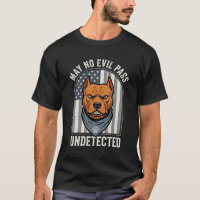 Patriotischer Pitbull Wachhund