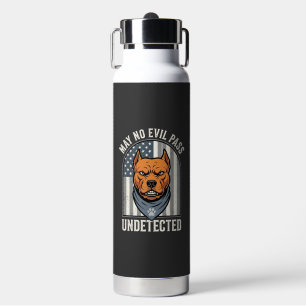 Patriotischer Pitbull-Wachhund Trinkflasche