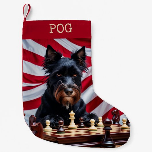 Patriotischer Pog Kleiner Weihnachtsstrumpf (Vorderseite)