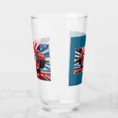 Patriotischer Pop Art Olympic Barbell Set Glas (Rechts)