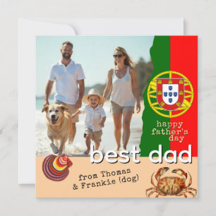 Patriotischer Portugal Vater, für Vatertagskarte Karte