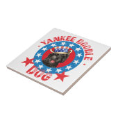 Patriotischer Portugiesischer Wasserhund Fliese (Seite)