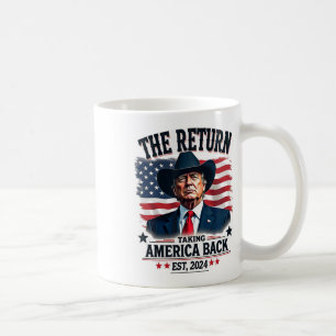 Patriotischer Präsident Donald Trump Cowboy Nimm A Kaffeetasse