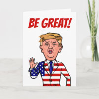 Patriotischer Präsident Donald Trump Funny Cartoon