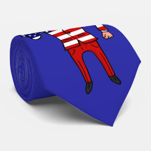 Patriotischer Präsident Donald Trump Funny Cartoon Krawatte