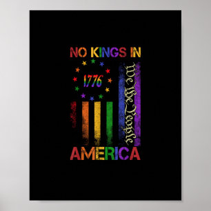 Patriotischer Protest Keine Könige In Amerika Poster