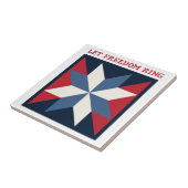 Patriotischer Quiltplatz Fliese (Seite)