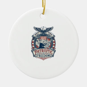 Patriotischer Rätselliebhaber Vektorgrafik T-Shirt Keramik Ornament