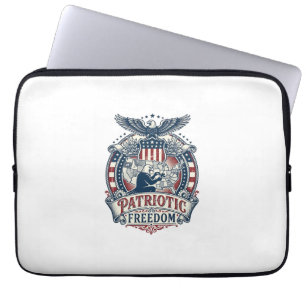 Patriotischer Rätselliebhaber Vektorgrafik T-Shirt Laptopschutzhülle