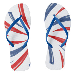 Patriotischer Red White Blue Sommerurlaub Strand Badesandalen