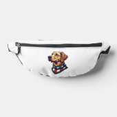 Patriotischer Retriever Maskottchen Vintage Hund T Bauchtasche (Ablage )
