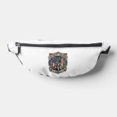 Patriotischer Rettungshund Bauchtasche (Ablage )