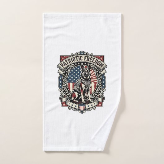Patriotischer Rettungshund Handtuch (Handtuch)