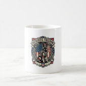 Patriotischer Rettungshund Kaffeetasse (Mittel)