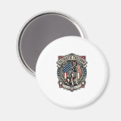 Patriotischer Rettungshund Magnet (Vorderseite/Rückseite)