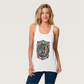Patriotischer Rettungshund Tank Top (Vorderseite Vollansicht)