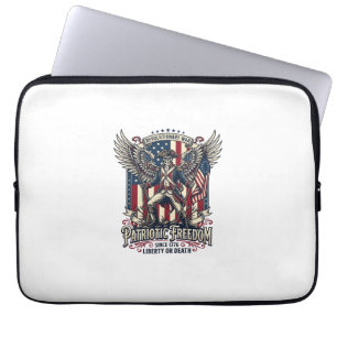 Patriotischer Revolutionskrieg Skelett Dunkler Pat Laptopschutzhülle