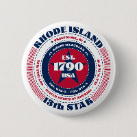 Patriotischer Rhode Island Circle mit Staat Detail
