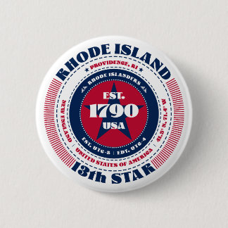 Patriotischer Rhode Island Circle mit Staat Detail Button