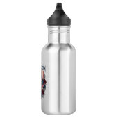 Patriotischer Rosengarten Edelstahlflasche (Rechts)