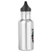 Patriotischer Rosengarten Edelstahlflasche (Links)