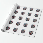 Patriotischer Rosengarten Geschenkpapier (Ungerollt)