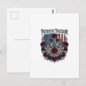 Patriotischer Rosengarten Postkarte (Vorne/Hinten)