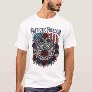 Patriotischer Rosengarten T-Shirt