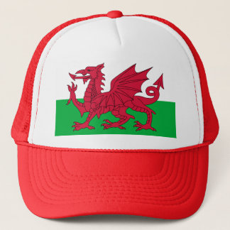 Patriotischer roter Drache der Truckerkappe