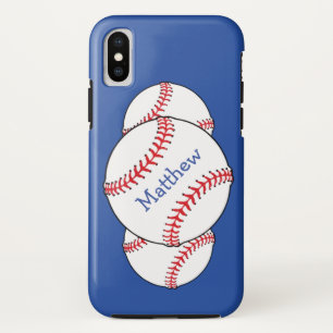 Patriotischer roter weißer blauer Baseball iPhone Case-Mate iPhone Hülle