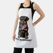 Patriotischer Rottweiler Held Hund Vintage Design_ Schürze (InSitu)