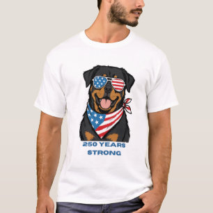 Patriotischer Rottweiler T-Shirt