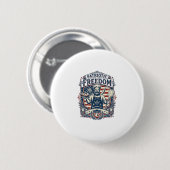 Patriotischer Sauerteigbäcker Button (Vorne & Hinten)