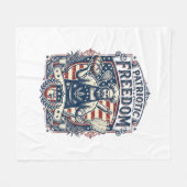 Patriotischer Sauerteigbäcker Fleecedecke (Vorderseite (Horizontal))