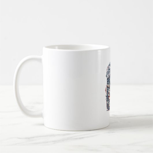 Patriotischer Sauerteigbäcker Kaffeetasse (Links)