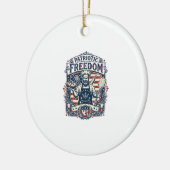 Patriotischer Sauerteigbäcker Keramik Ornament (Links)