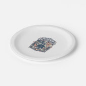 Patriotischer Sauerteigbäcker Pappteller (Schrägansicht)