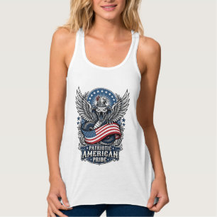 Patriotischer Schlangenschädel Liberty-Biest-Tier- Tank Top