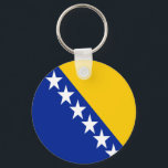 Patriotischer Schlüsselanhänger Bosnien-Herzegowin<br><div class="desc">Die Nationalflagge von Bosnien und Herzegowina.</div>
