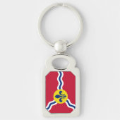 Patriotischer Schlüsselanhänger mit der Flagge von (Vorderseite)