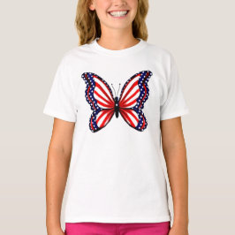 Patriotischer Schmetterling T-Shirt