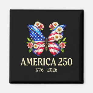 Patriotischer Schmetterling USA 250. Jahrestag 177 Magnet