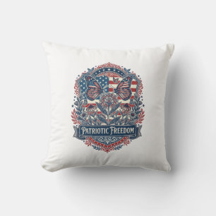 Patriotischer Schmetterlingsgarten Vektorgrafik T- Kissen