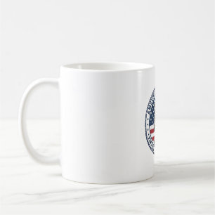 Patriotischer Schnauzer Hund Vintage Kaffeetasse