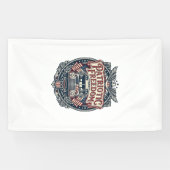 Patriotischer Schulbusfahrer Banner (Horizontal)