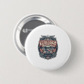 Patriotischer Schulbusfahrer Button (Vorne & Hinten)