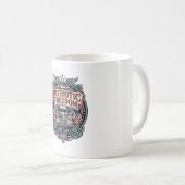 Patriotischer Schulbusfahrer Kaffeetasse (VorderseiteRechts)