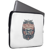Patriotischer Schulbusfahrer Laptopschutzhülle (Vorne Rechts)