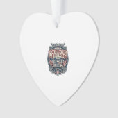 Patriotischer Schulbusfahrer Ornament (Vorderseite)