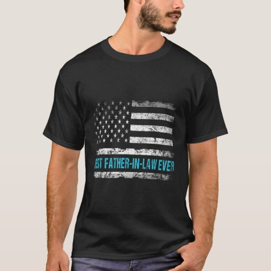 Patriotischer Schwiegervater mit US-Amerikaner T-Shirt (Vorderseite)